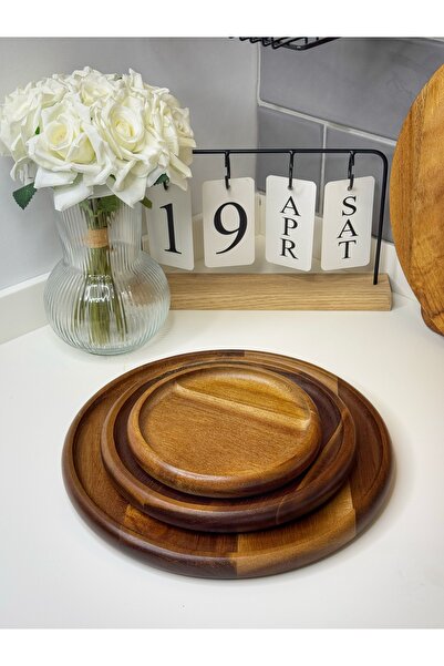 dunyazuccaciye 3 Lü Akasya Tabak