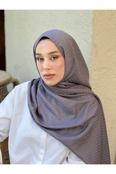 Modakaşmir Silky Jacquard Series Brick Pattern Shawl