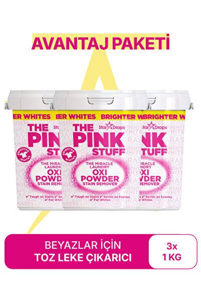 ThePinkStuff Mucizevi Oxi Toz Leke Çıkarıcı Beyazlar avantaj Paket 3x1000 KG