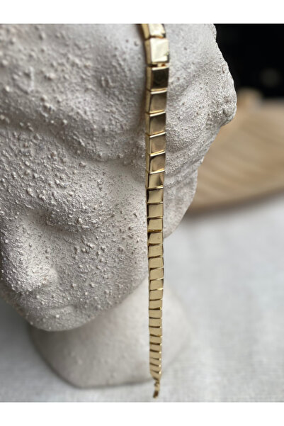 Brethils سوار من الفول السوداني المربع البسيط موديل كوم مانشستر مقاس 17+2 سم ...