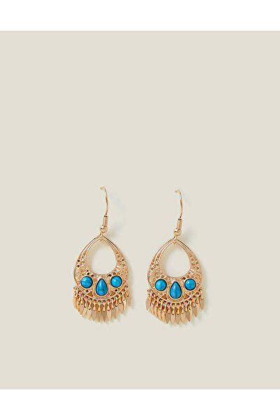 Accessorize Etnik Küpe Mavi