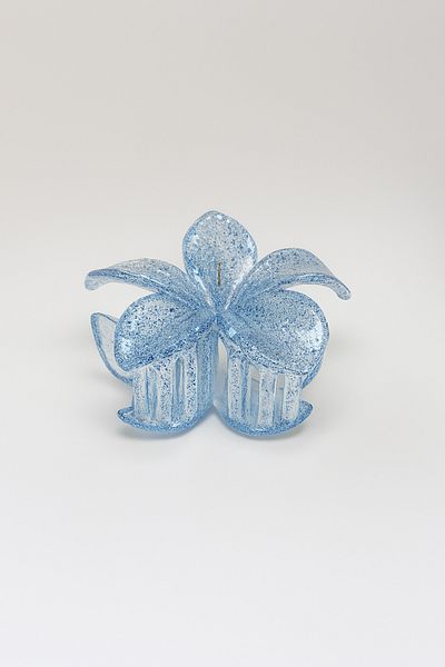 TAYEM Lotus Latch Buckle, Flower Buckle with Glitter Detail