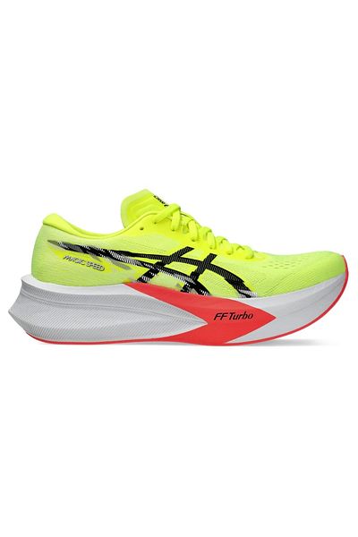 Asics MAGIC SPEED 4 – FF TURBO™ Cushioned Racing Sneakers – Safety Yellow