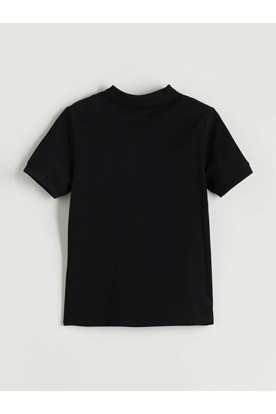 LC Waikiki Lcw Kids Black Polo Neck Girl's T-Shirt