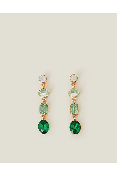 Accessorize Sallantılı Küpe Yeşil