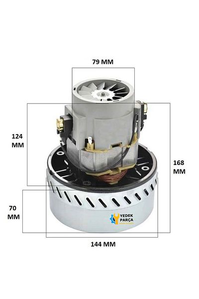 Ozba Ticaret Fakir Compatible Deluxe 9800S Vacuum Cleaner Motor 1200W Copper Wound