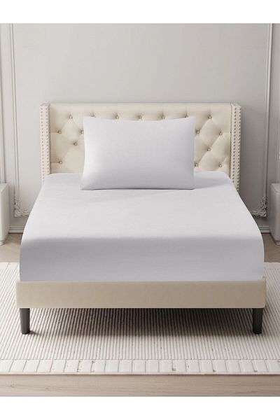 Donetella Fitted Sheet Set – 120x200 cm Single Size, 1 Sheet + 2 Pillowcases, 35 cm Deep Pocket
