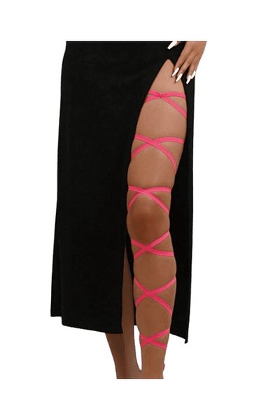 LOVENTA Accesorii de lenjerie sexy pentru femei, culoare roz