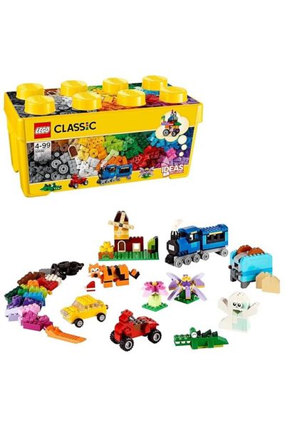 Generic LEGO 10696 Classic Medium Creative Brick Box, Easy Toy Storage, Colourful Bricks Building Set, Toys