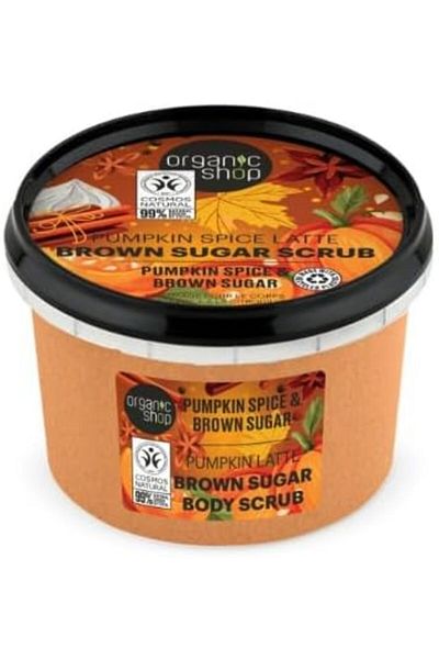 organic shop Brown Sugar Body Scrub with Pumpkin Spice Coffee 250ml