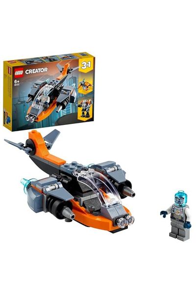 Generic LEGO Creator 3in1 Cyber Drone 31111 Building Blocks Toy Set; Toys for Boys, Girls, and Kids (113 Pi