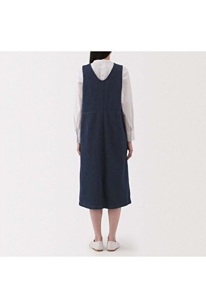 Muji Kapok Blend Denim Jumper Dress