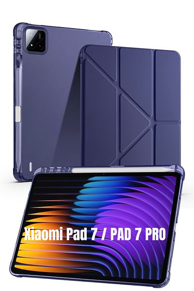 İncisoft Xiaomi Pad 7 / Pad 7 Pro Compatible Case Smart Cover with Pen Compartment, Stand and Sleep Mode