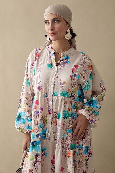 InStyle Gardenia Blue Mango Dress