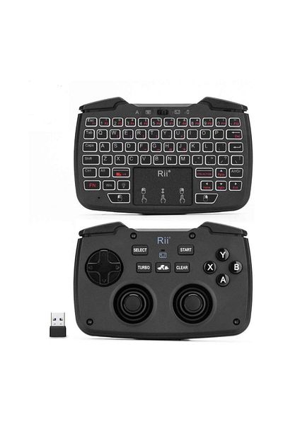 OEM 3 in 1 mini wireless keyboard, touchpad, vibration gamepad, turbo for PC, PS3, Android, TV Box