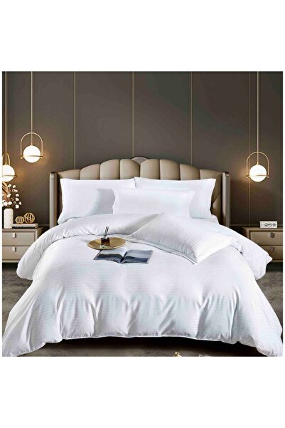 JOJO HOME Damask Bed Linen 6 Pieces, 230 x 240 cm White