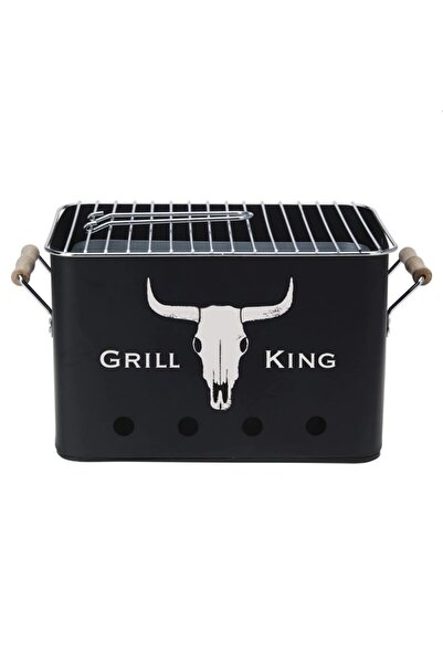 Progarden Rectangular, portable, charcoal grill, removable grate, 32x20x20cm