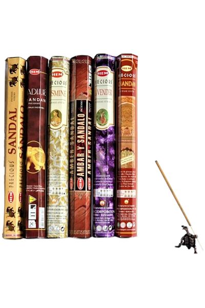 Hem Set Mixt 120 Incense Sticks with Turtle Holder,