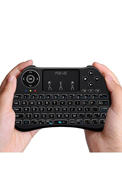 OEM Mini illuminated wireless keyboard with touchpad, Reiie H9+