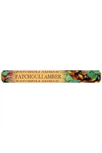 Hem Incense Sticks - Patchouli Amber, 20 Pieces