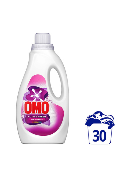 Omo Active Fresh Cold Power Renkliler için Sıvı Deterjan 1500 ml x1