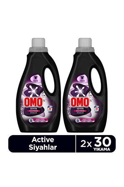 Omo Active Cold Power Siyahlar İçin Sıvı Deterjan 1500 ml x2