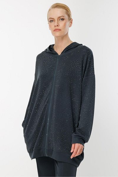 Ghisa Stone Detailed Suit Black