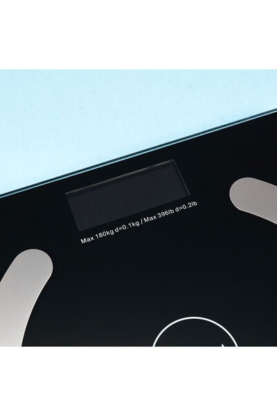 PROCART Bluetooth body scale, BMI diagnosis, compatible with iOS and Android, 180 kg, tempered glass