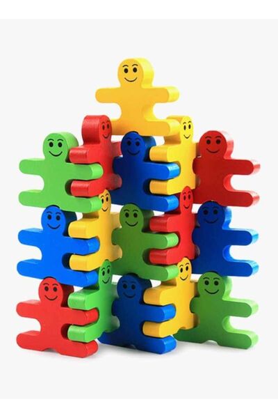 LIXADA 16-Piece Balance Villain Blocks Set