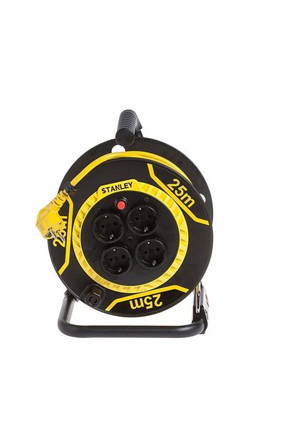 Stanley Extension cord, drum type, 4 sockets, cable H05VV-F 3G1.5 mm2, 3200W, IP20 25 m