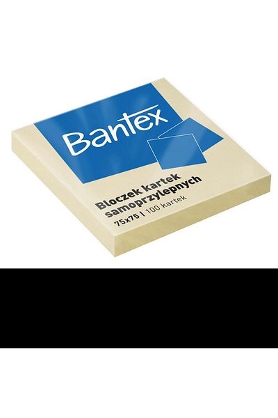 Bantex Notițe autoadezive Post-it, 75x75 mm, 100 de coli, culoare galbenă