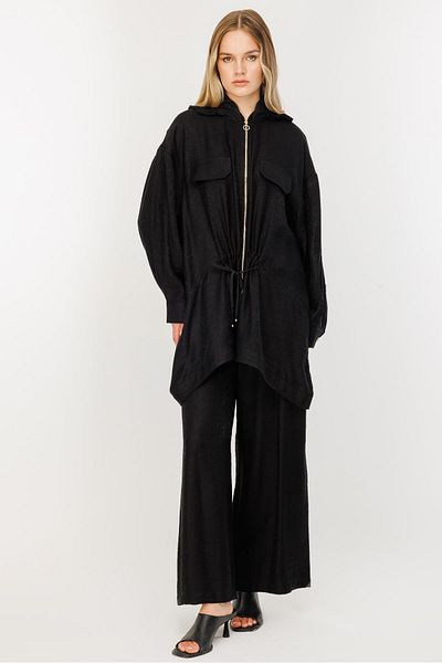Ghisa Hooded Suit Black