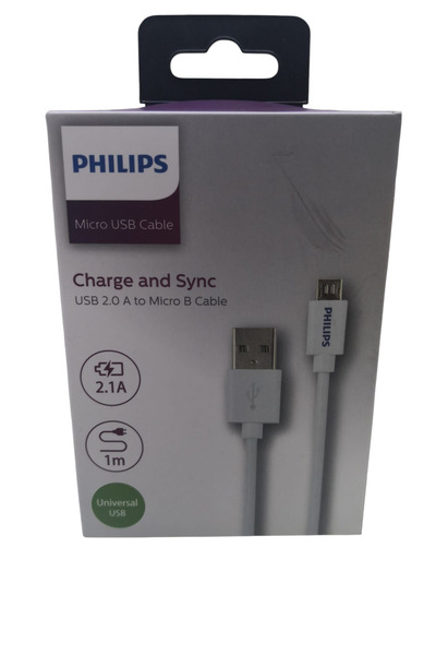 Philips Micro 2.1A 1M Şarj Kablosu