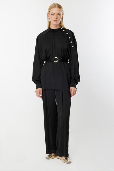 Ghisa Waist Belt Suit Black