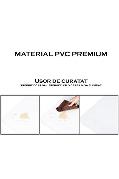 PROCART Covoraș de protecție pentru podea, 70x100 cm, grosime 0,5 mm, PVC transparent cu aspect mat