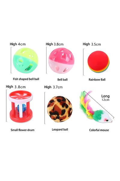 COOYA 13-Piece Folding Cat Tent, Indoor Interactive Play Area with Feather Toys for Kitty Kitten