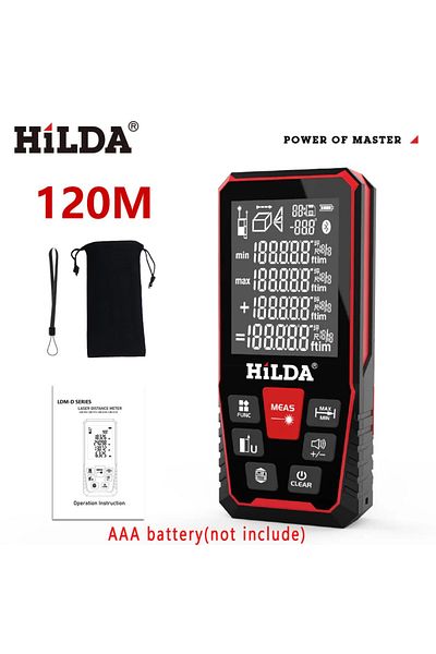choice2 120 متر CJ369 HILDA مسافة ليزر 50 متر/100 متر/120 متر مقياس احترافي مقياس ليزر مسطرة