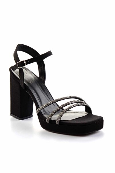 Bambi Matte Black Women's Classic Heeled Shoes K05215164838