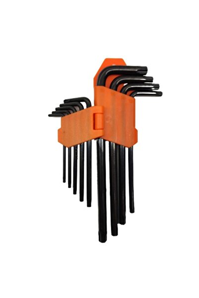 rigour Pro-tec Torx Allen Alyan Anahtar Takımı Seti Uzun 9 Pcs