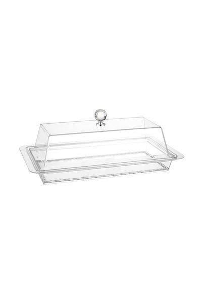 Abareek Al Safa Rectangular acrylic cake plate