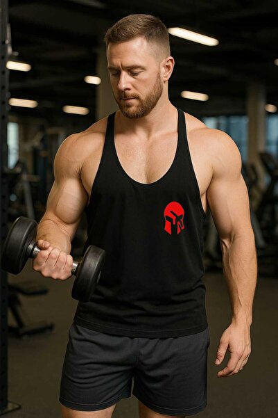 TREND ALİSSE Ανδρικό αθλητικό μπλουζάκι με μηδενικό μανίκι, νέα τάση