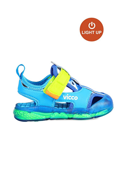 Vicco Live Lighted Baby Boy Blue Sandals (332.b25y.217-05)