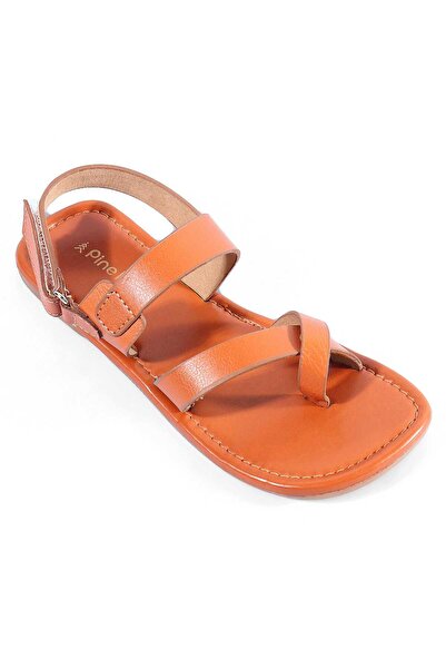 Pine kids Pine Kids Double-Strap Kolhapuri Chappals with Velcro Closure - Brown