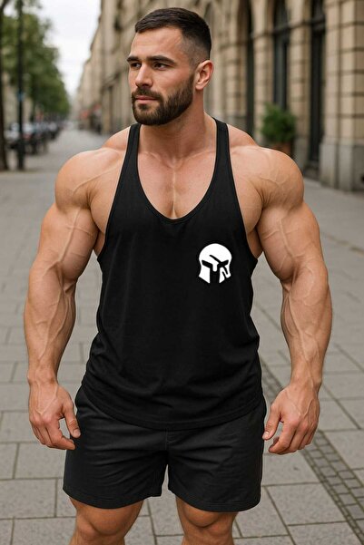 TREND ALİSSE Ανδρικό αθλητικό μπλουζάκι με μηδενικό μανίκι, νέα τάση