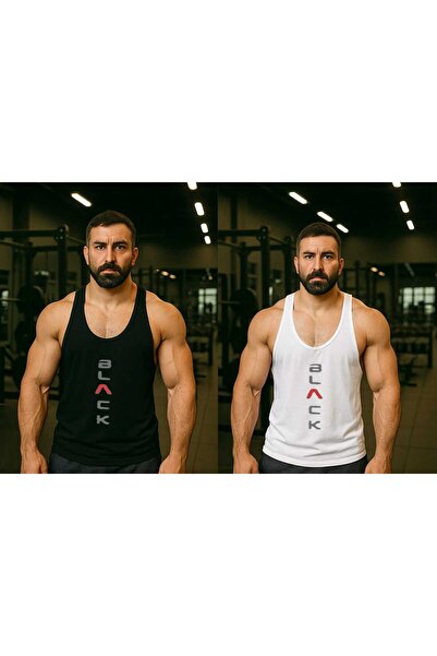 TREND ALİSSE 2 bucăți maiouri sport pentru bărbați, cu mânecă scurtă, care nu...