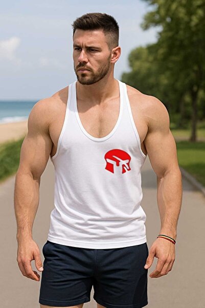 TREND ALİSSE Ανδρικό αθλητικό μπλουζάκι με μηδενικό μανίκι, νέα τάση