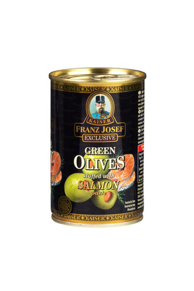 Kfj Franz Josef Kaiser Masline verzi umplute cu pasta de somon in saramura 300g