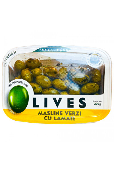 Lyrakis Green Olives with Lemon 200g