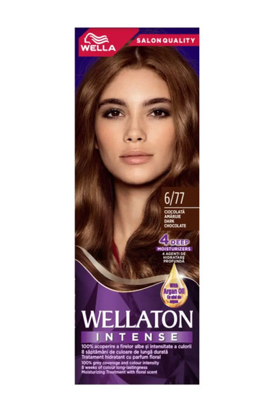 Wellaton Vopsea de par permanenta 6/77 Ciocolata amaruie, 110ml