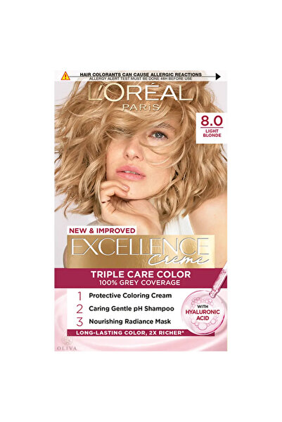 Excell Cr Vopsea de par L'Oreal Excellence 8 - Blond Naturel